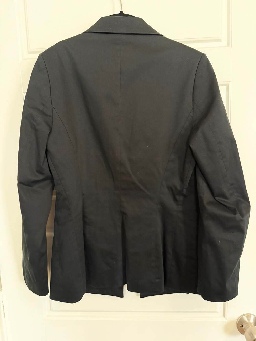 Barami Black Zipper Blazer Office Siren Dark Feminine Tailored Jacket Size 6 - Picture 4 of 7